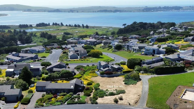 a view of a city with lake view