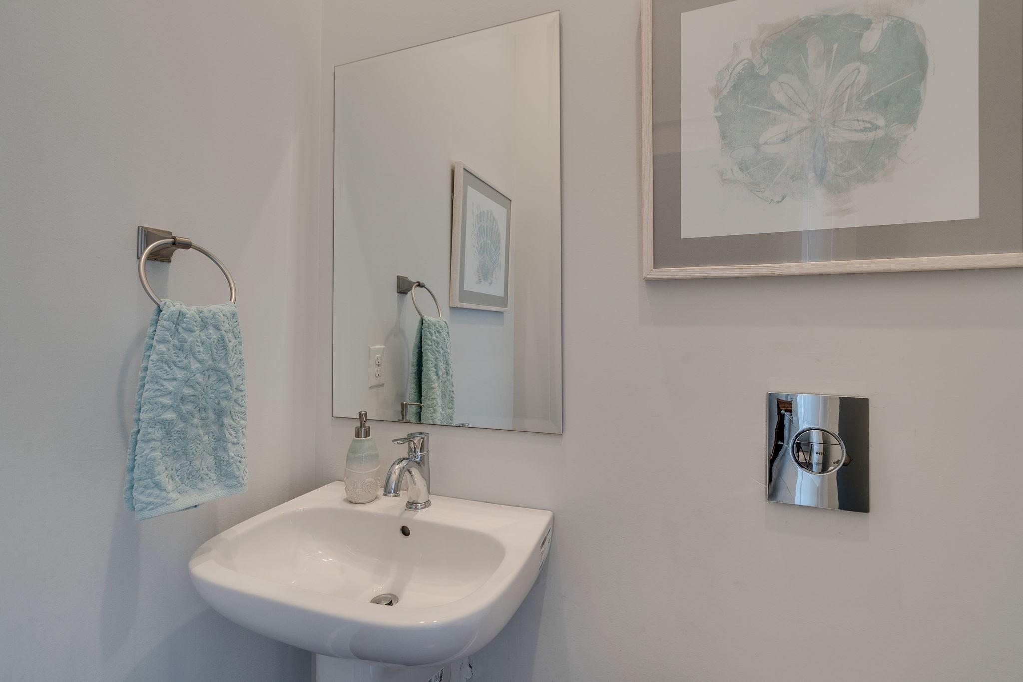157 Valdare Ln Inlet Beach Inlet Beach, FL 32461 - Photo 16 of 71 a bathroom with a sink and a mirror
