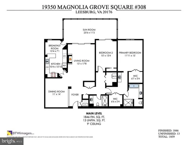$435,000 | 19350 Magnolia Grove Square, Unit 308, Leesburg, VA 20176