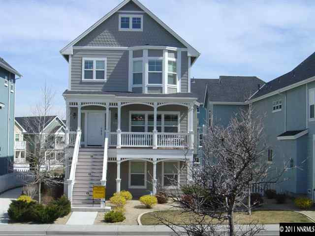 a front view of a house with balcony
