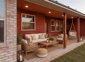 6138 New Hope Road Hackett, AR 72937 - Photo 3 of 56 Covered patio featuring recessed lighting, a wood-finish ceiling, and durable wood posts