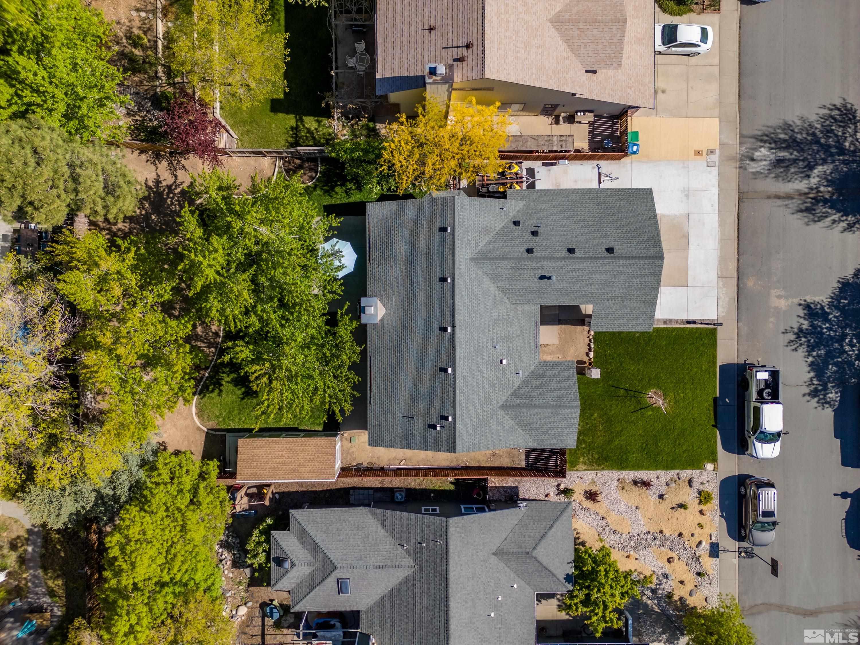 1277 Tate Drive Reno, NV 89523 - Photo 28 of 33 an aerial view of a house with a yard