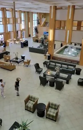 a room with furniture and a window