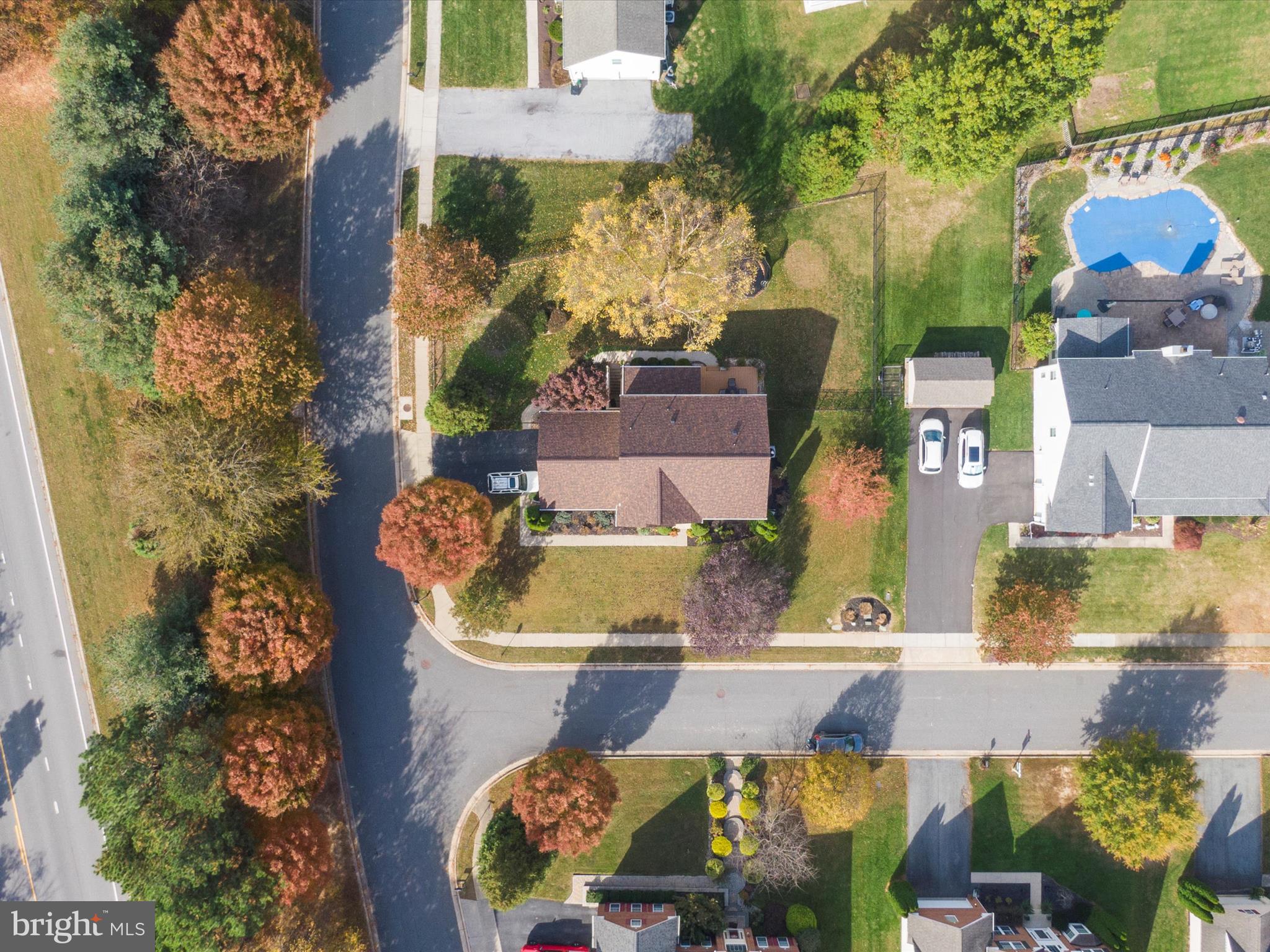 100 Adela Way Chestertown, MD 21620 - Photo 52 of 67 an aerial view of a house with a yard and a fountain