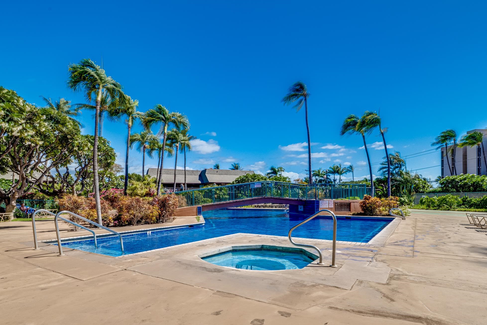811 South Kihei Road, Unit 5D Kihei, HI 96753 - Photo 35 of 39 a view of a backyard with plants and a patio