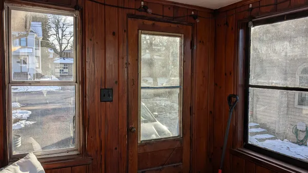 a view of front door