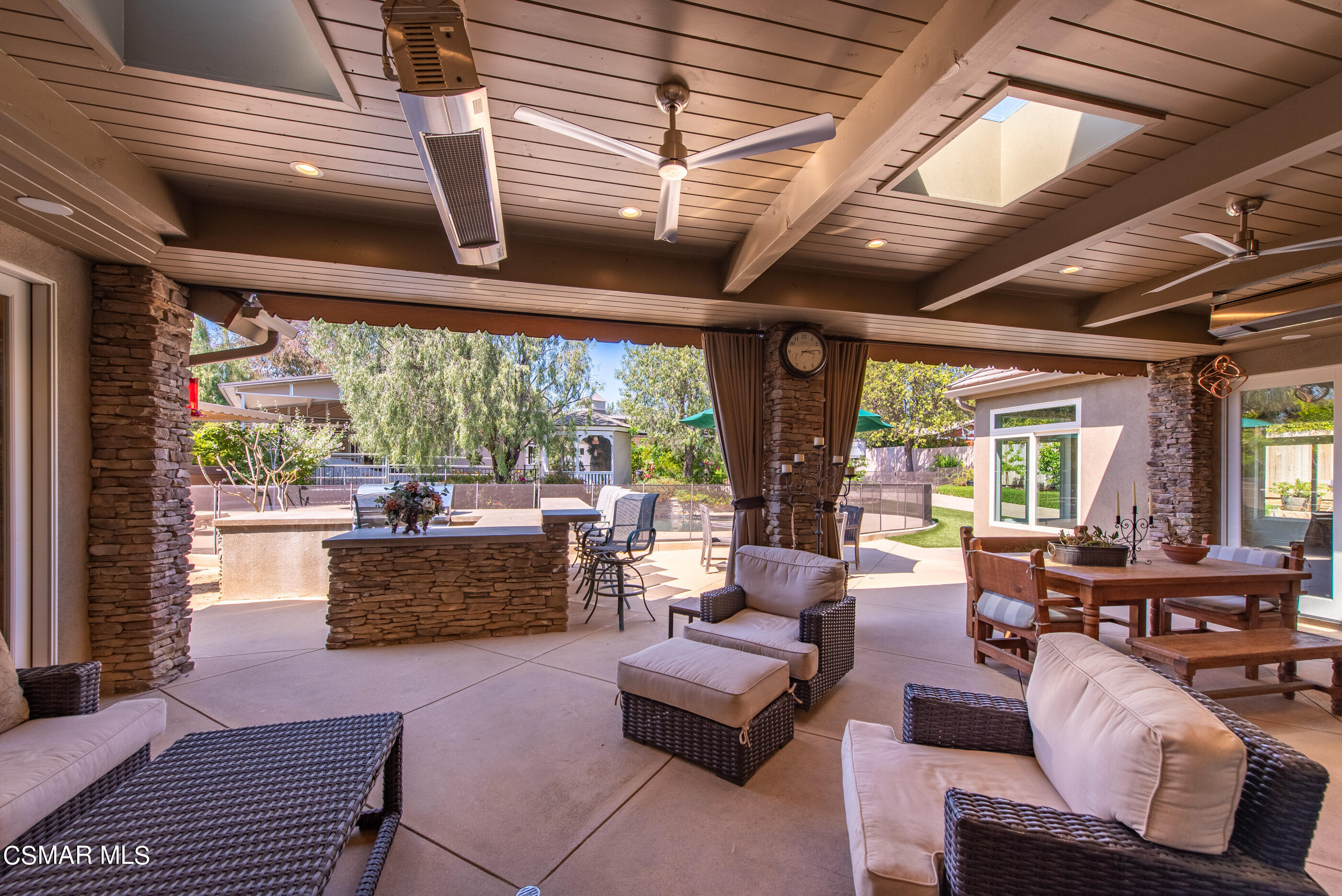 525 Aqueduct Court Simi Valley, CA 93065 - Photo 63 of 98 a living room with furniture and a fireplace