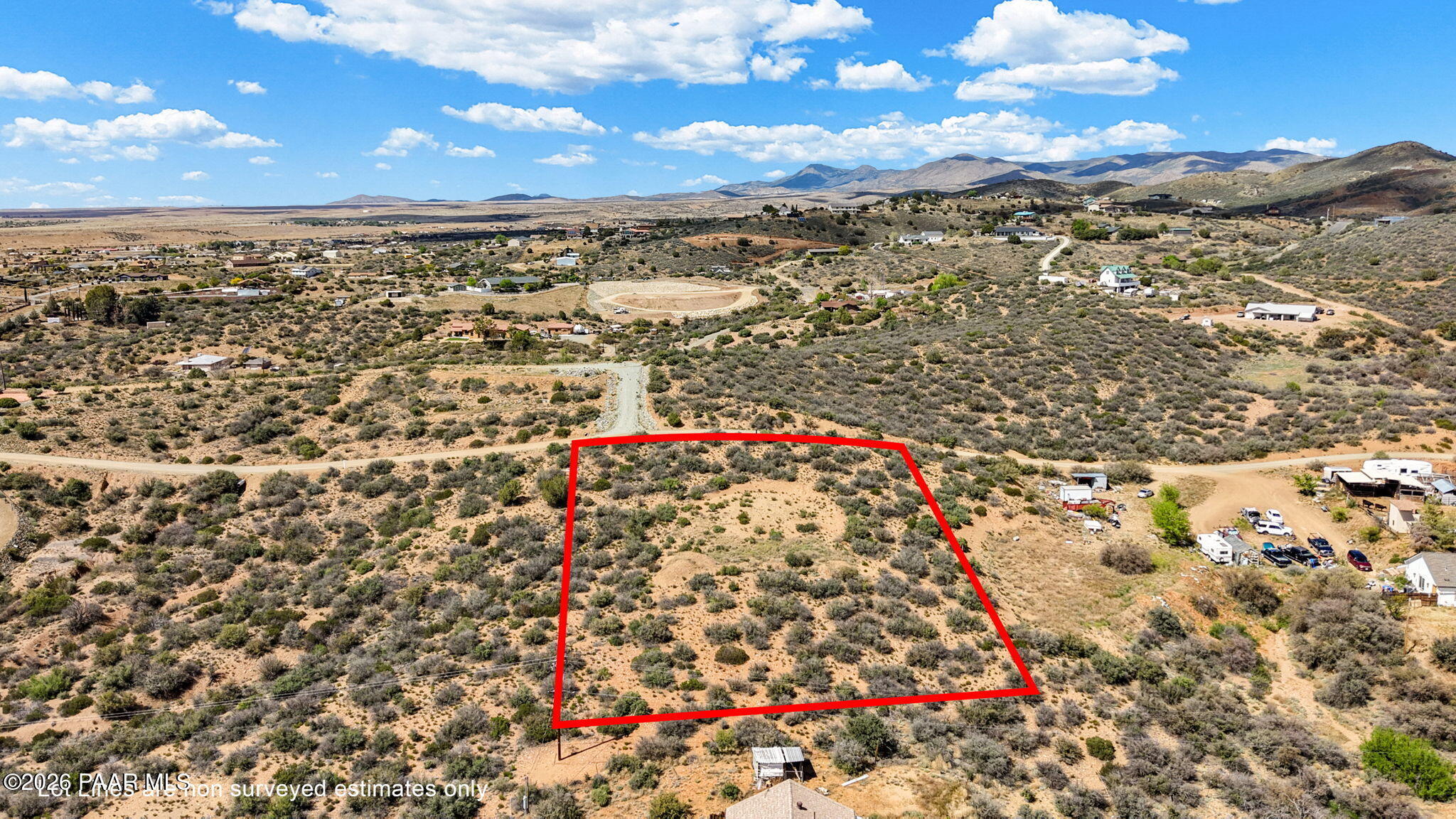 14625 East Ridge Way Dewey-Humboldt, AZ 86327 - Photo 11 of 12 11-Aerial 2 141H Lot Lines
