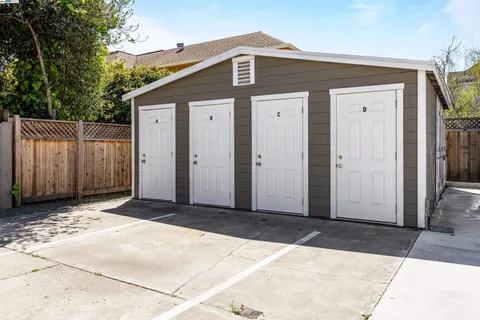 a front view of a house with a glass door