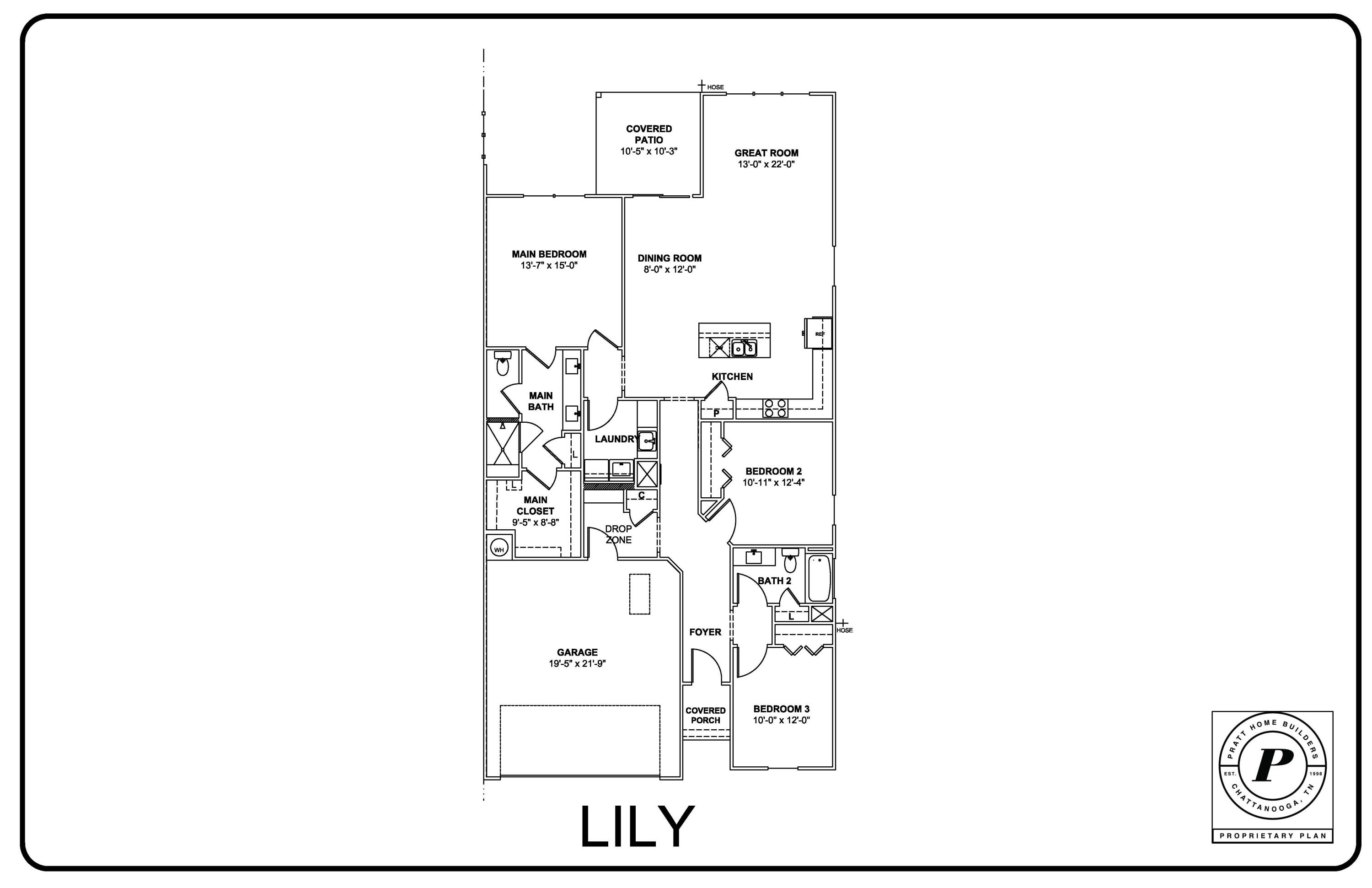 466 Double Play Drive Chattanooga, TN 37421 - Photo 23 of 23 4 EP109 SPEC LILY PRESENTATION FLOORPLAN