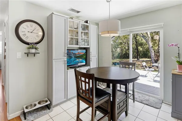 a view of a room with furniture window and outside view