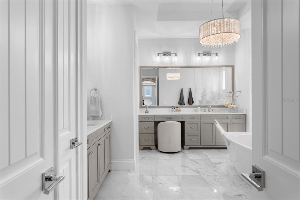 2604 South Bryant Circle Tampa, FL 33629 - Photo 26 of 49 a bathroom with a sink and a mirror