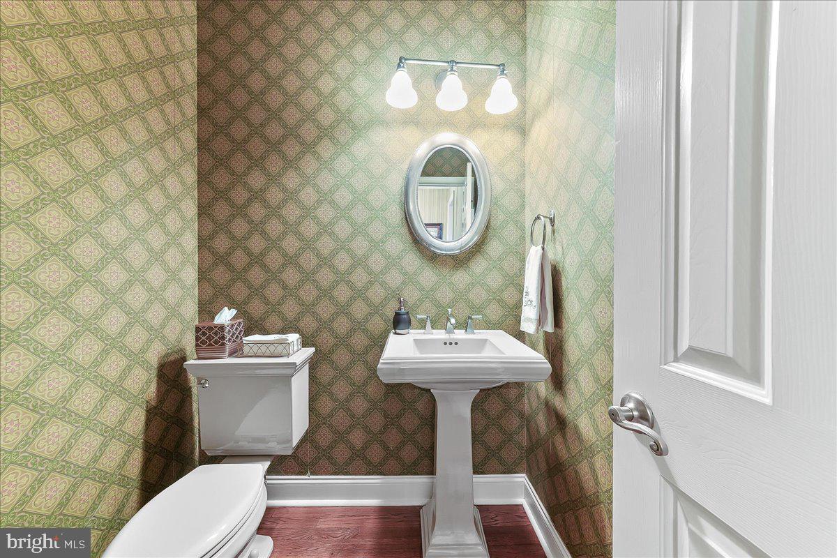 51 Ridings Way Chadds Ford, PA 19317 - Photo 34 of 57 Charming half-bath with vintage flair.