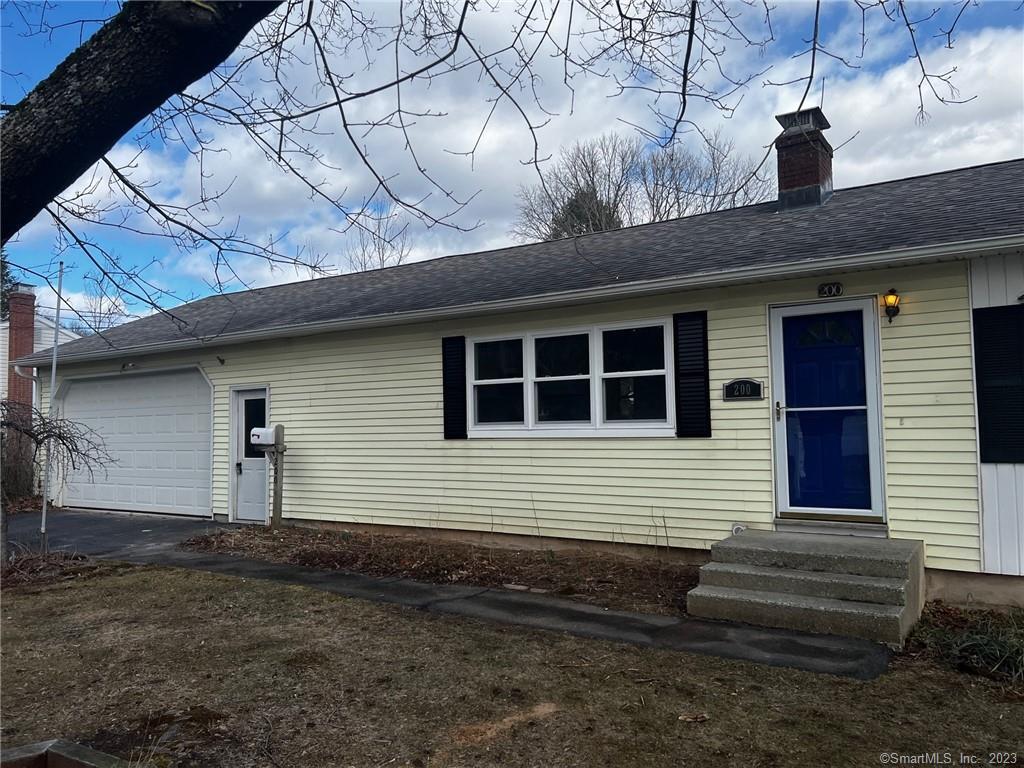 a front view of a house