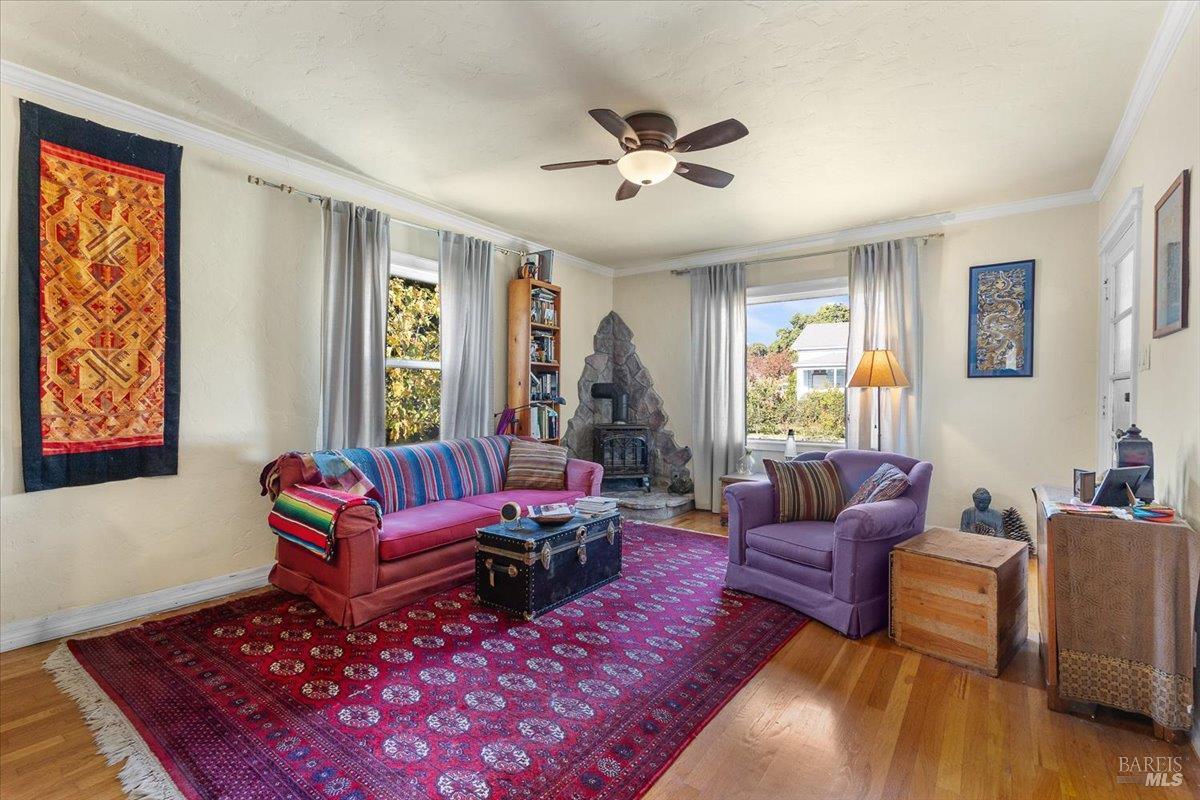 130 11th Street Santa Rosa, CA 95401 - Photo 17 of 50 a living room with furniture or couch and a window