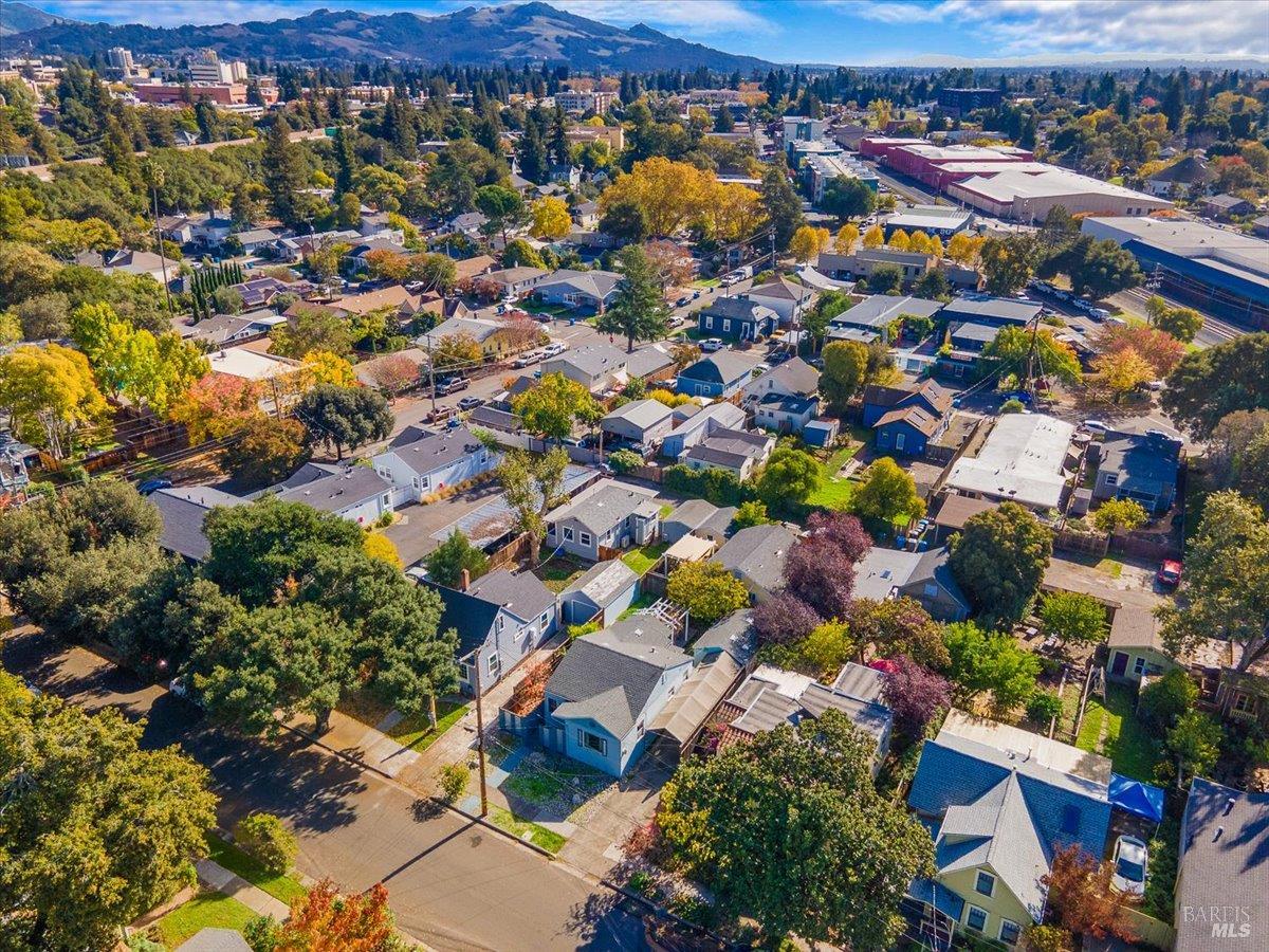 130 11th Street Santa Rosa, CA 95401 - Photo 50 of 50 an aerial view of residential houses with outdoor space