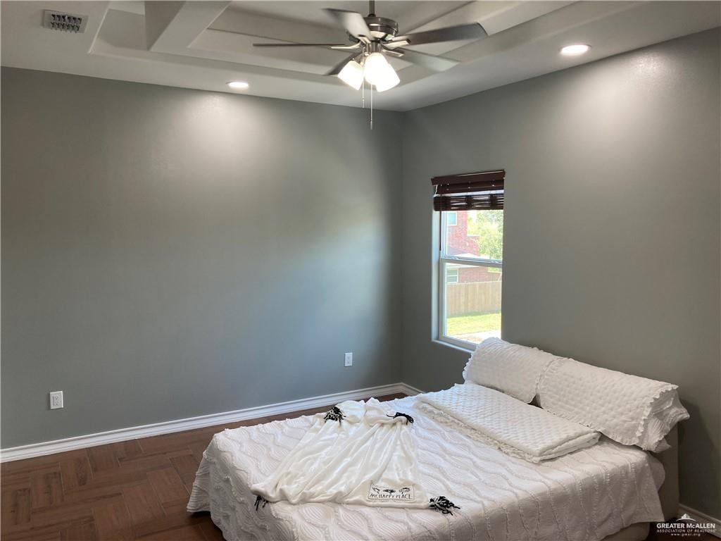 2103 South 6th Street McAllen, TX 78503 - Photo 10 of 33 Bedroom with a ceiling fan and recessed lighting