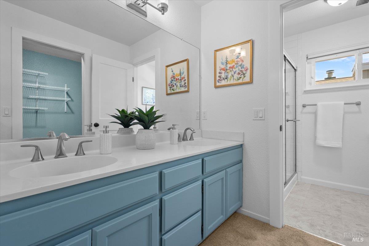 1194 Halyard Drive Santa Rosa, CA 95401 - Photo 28 of 50 Private primary bathroom designed for comfort and convenience.