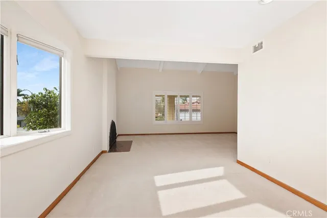a view of a hallway with closet