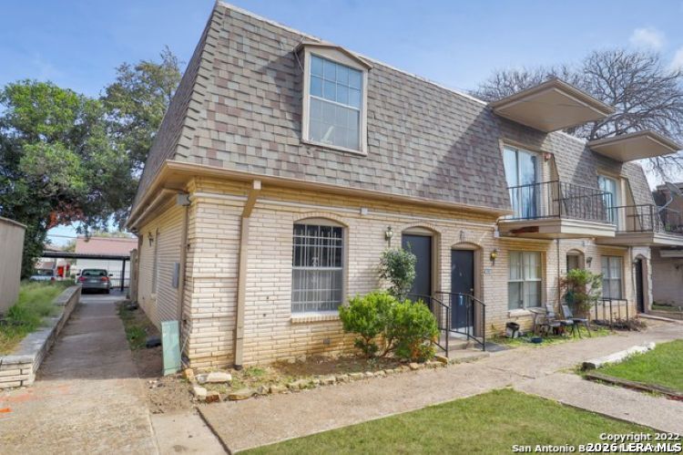 a front view of a house