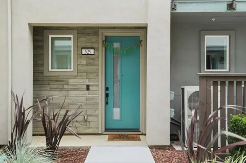 a view of front door of house