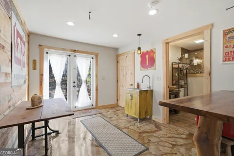 a very nice looking room with a large window