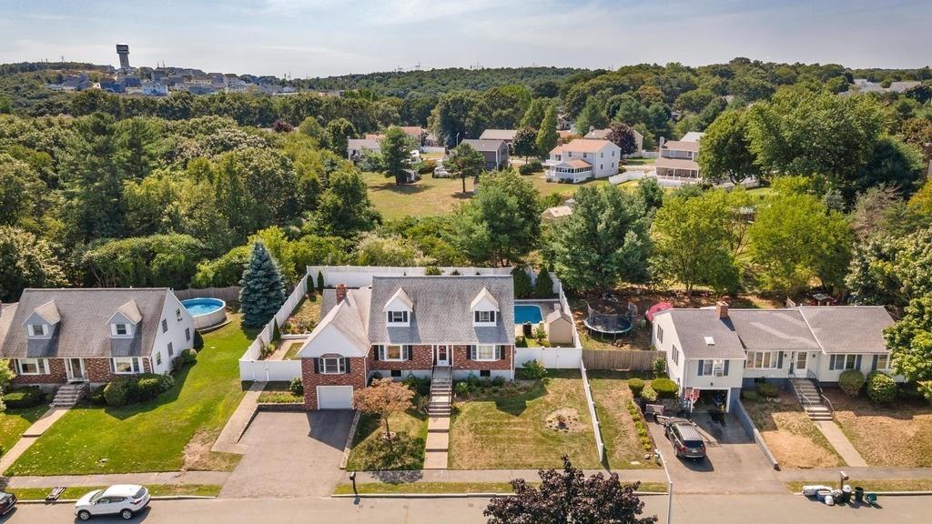 10 John Road Peabody, MA 01960 - Photo 2 of 35 an aerial view of a house with a garden