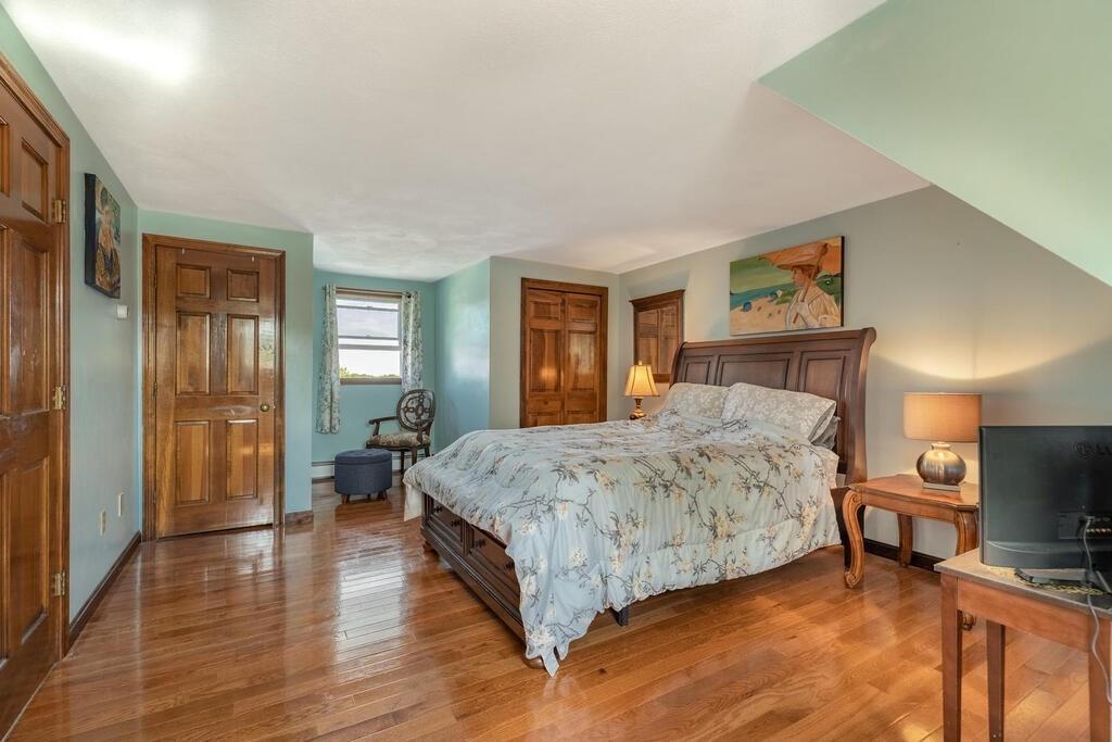 10 John Road Peabody, MA 01960 - Photo 24 of 35 a bedroom with a bed and wooden floor