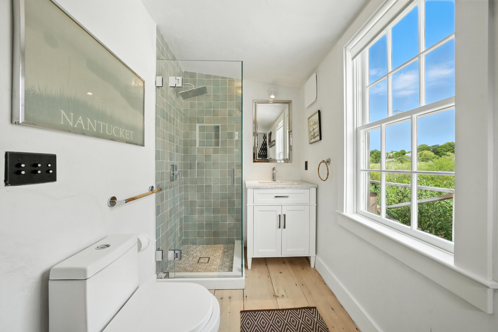 27 North Liberty Street Nantucket, MA 02554 - Photo 20 of 40 1st Floor Laundry w/Full Bath