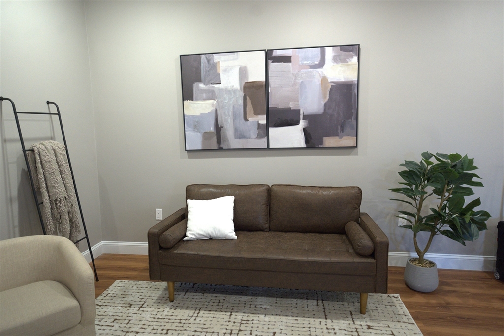 13 Nahant Street, Unit 4B Lynn, MA 01902 - Photo 10 of 28 a living room with furniture and a potted plant