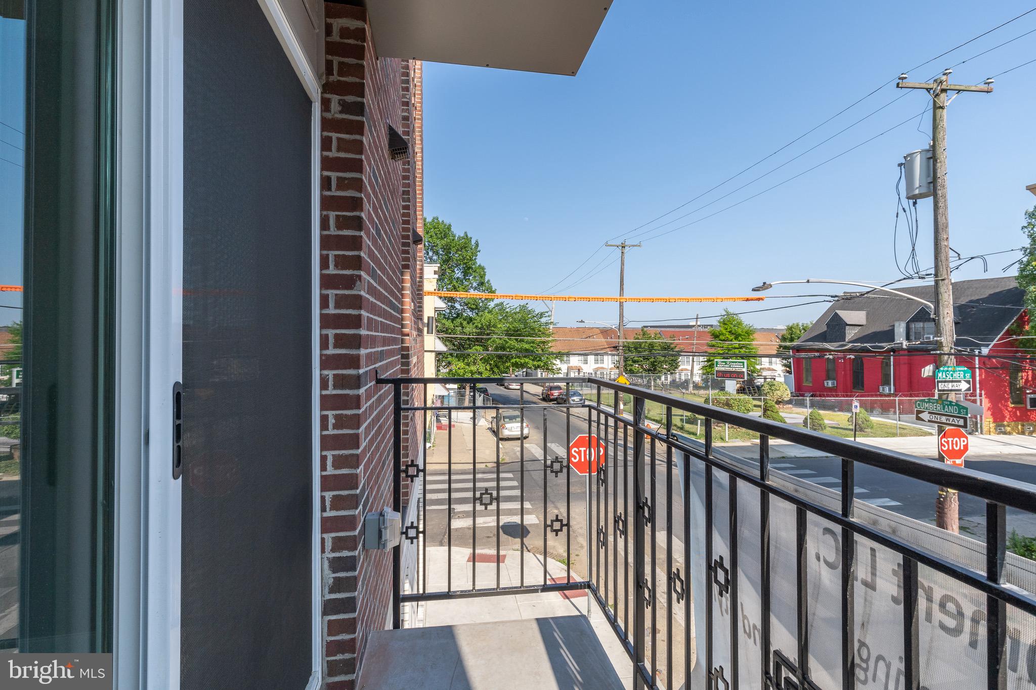 2500 North Mascher Street, Unit 9 Philadelphia, PA 19133 - Photo 7 of 17 a view of city from a balcony