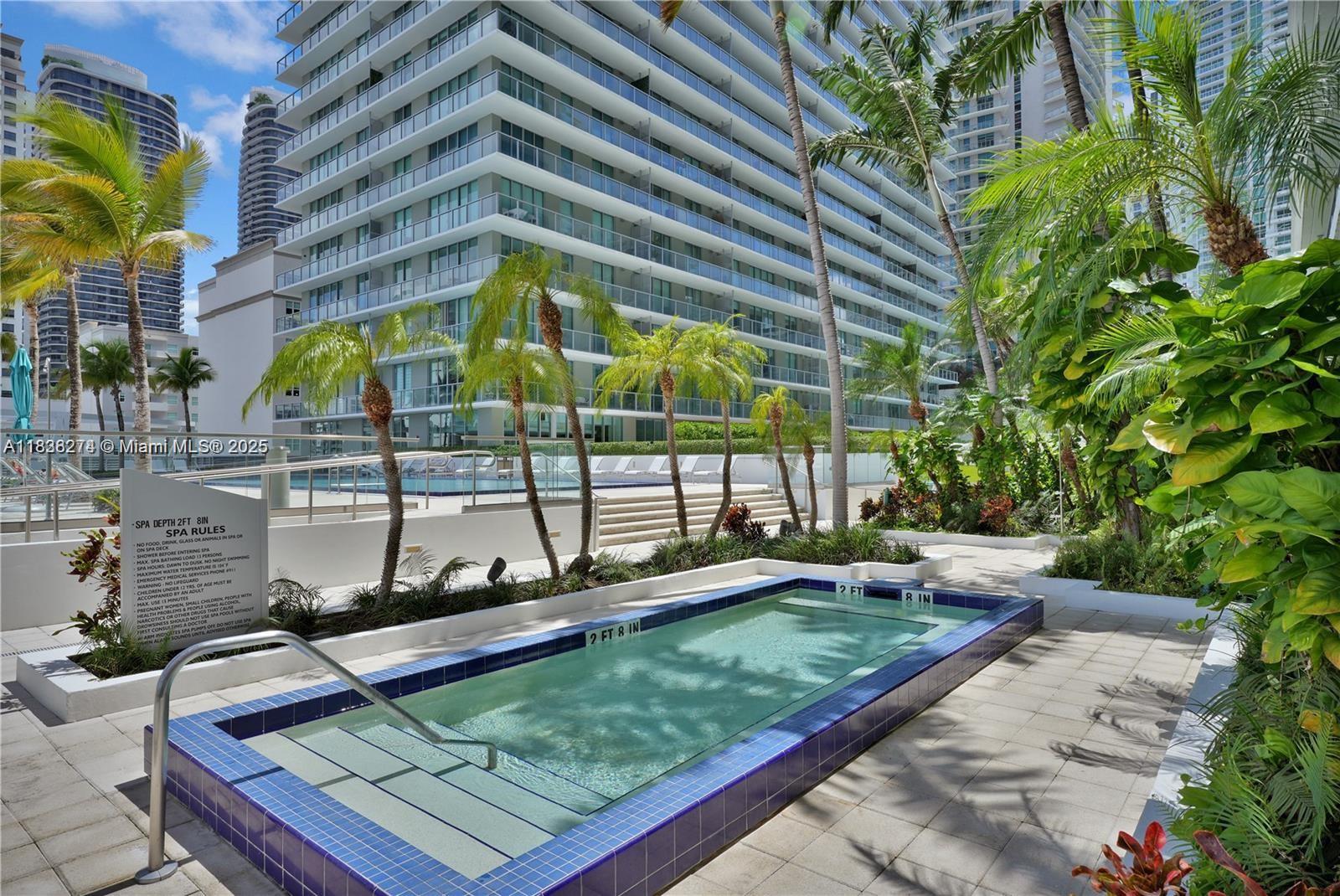 1111 Southwest 1st Avenue, Unit 2823N Miami, FL 33130 - Photo 21 of 22 a view of a sitting area with swimming pool