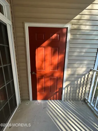 a view of a door of the house