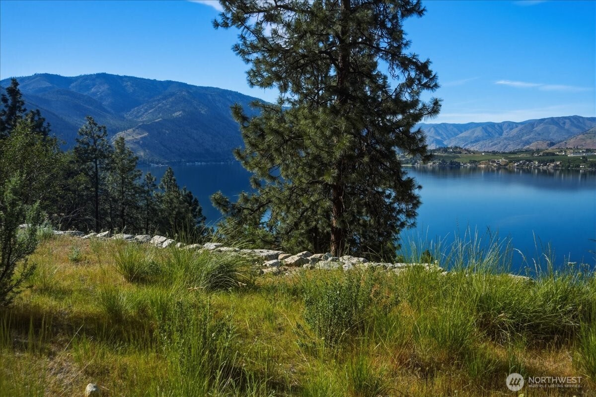 7365 Ridgeview Drive Chelan, WA 98816 - Photo 2 of 17 a view of a lake with a mountain in the background