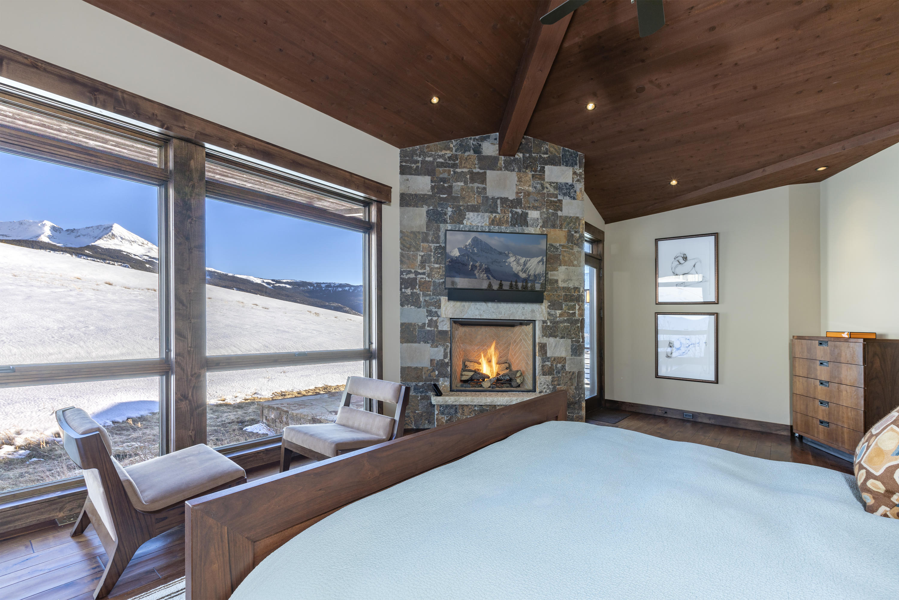 397 Muddy Creek Placerville, CO 81430 - Photo 18 of 22 a view of a livingroom with furniture and a fireplace