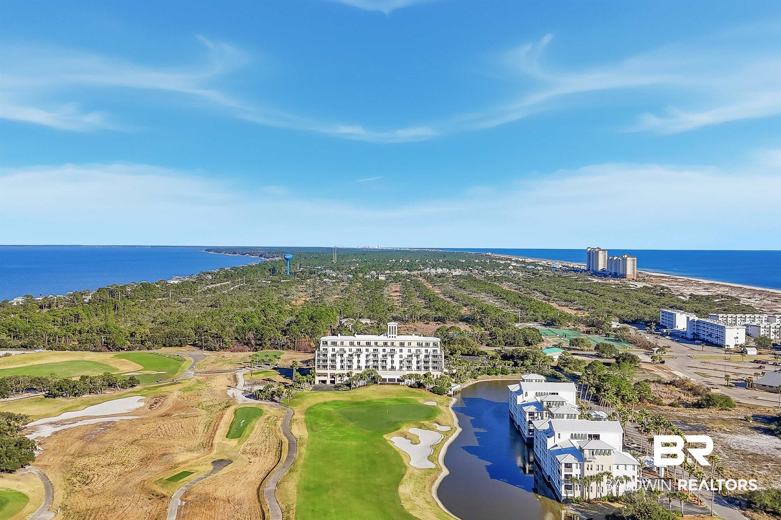815 Plantation Road, Unit 604 Gulf Shores, AL 36542 - Photo 84 of 86 Aerial View Looking East