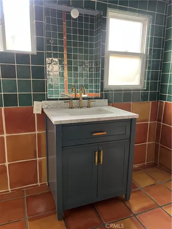 a room with a table and a window