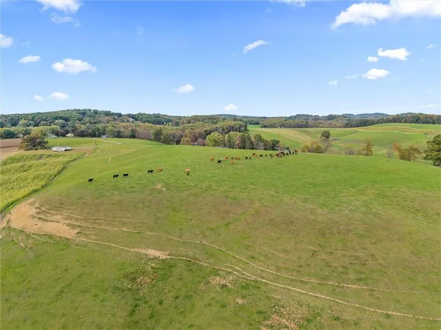 a view of an ocean and a city