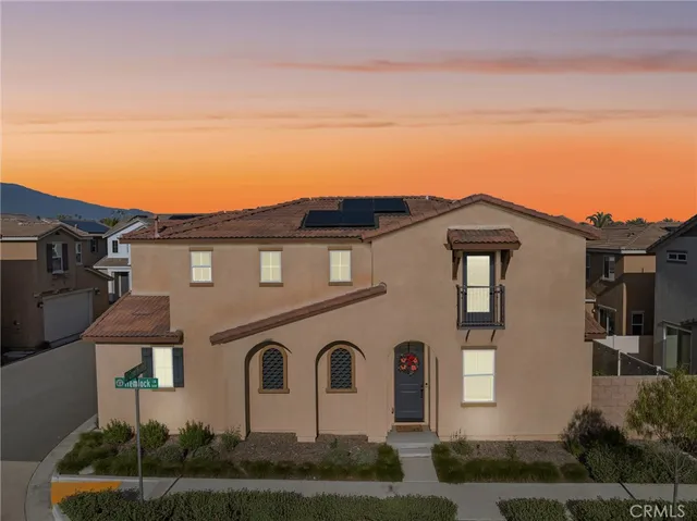 a front view of a house