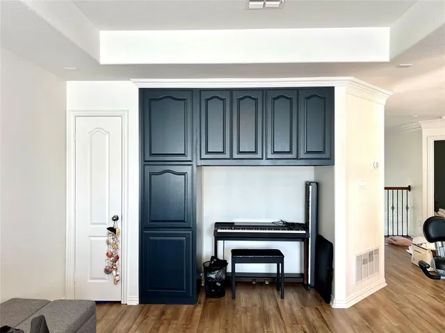 a view of livingroom with furniture and wooden floor