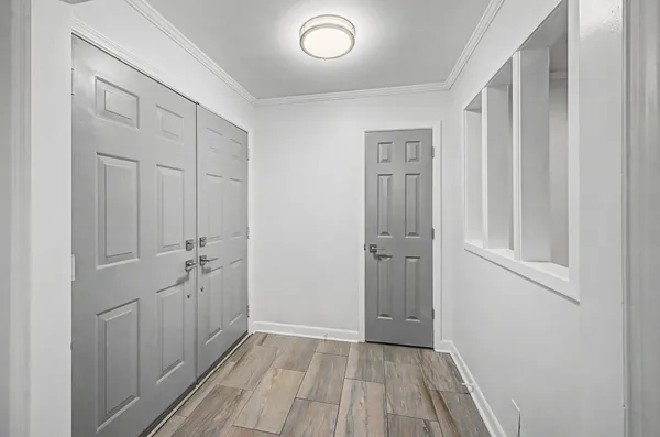 wooden floor in an empty room
