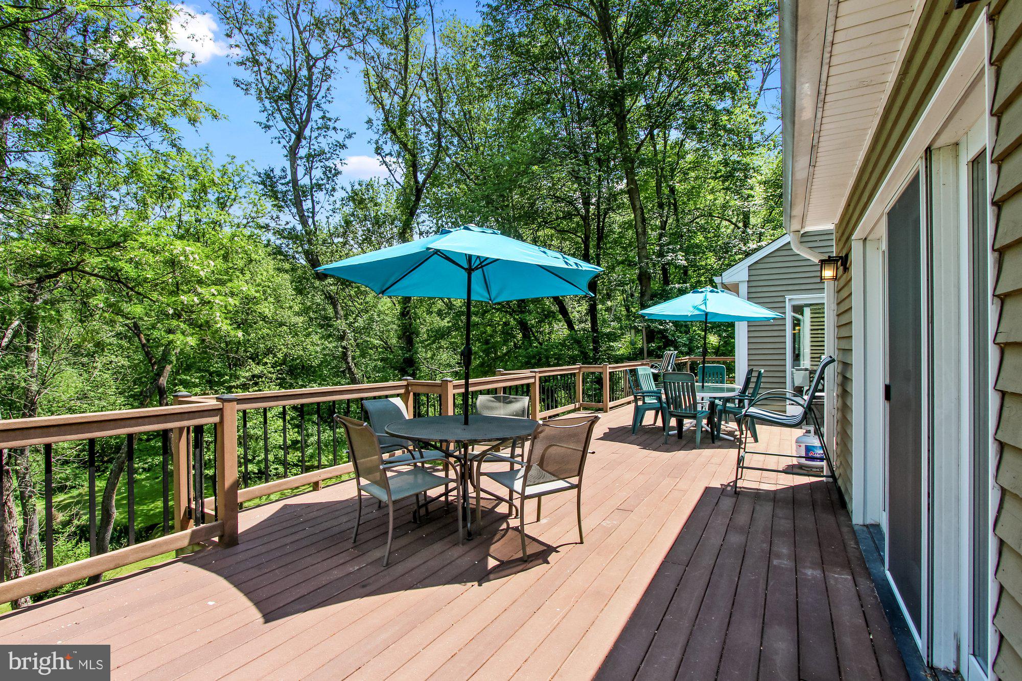 14815 Manor Road Monkton, MD 21111 - Photo 39 of 87 Deck looks out below to large yard and pond