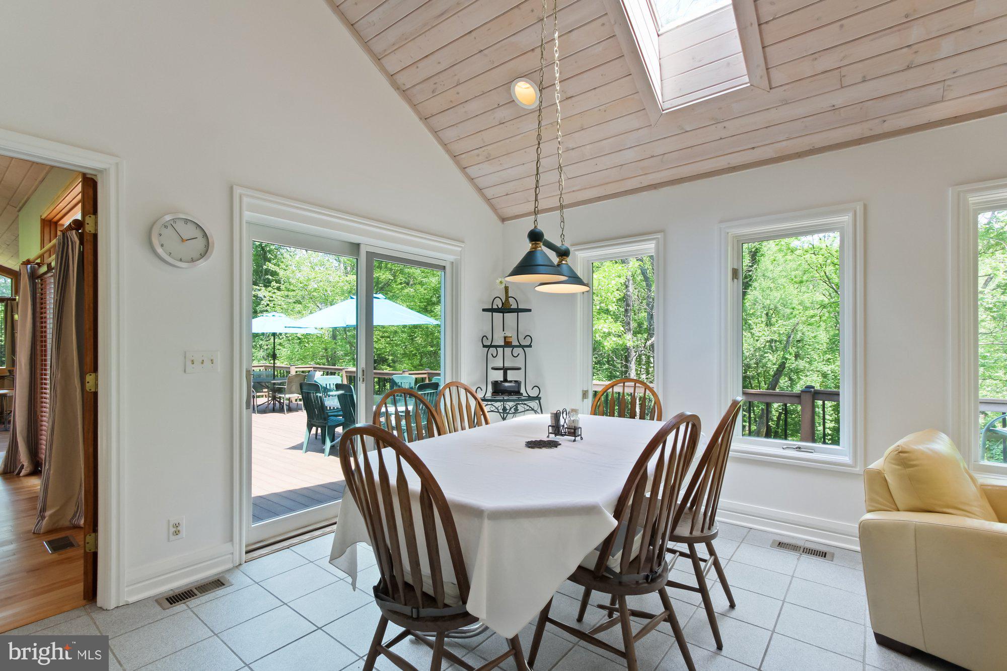 14815 Manor Road Monkton, MD 21111 - Photo 49 of 87 Kitchen Dining Area - Doors open to deck