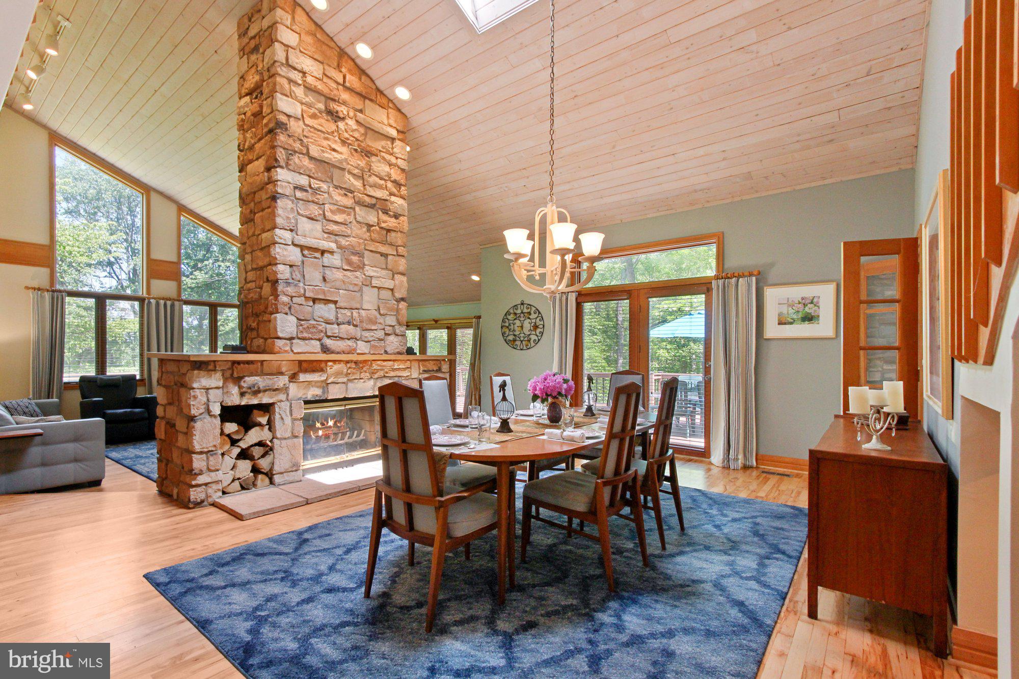 14815 Manor Road Monkton, MD 21111 - Photo 8 of 87 Dining Room with Sky Light and Entrance to Deck