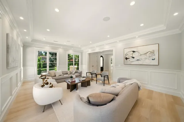 a view of entryway with flower pots