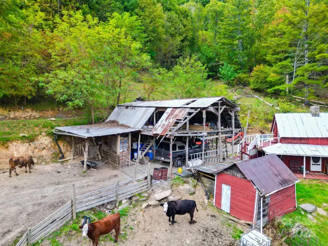 an outdoor space with seating area and furniture