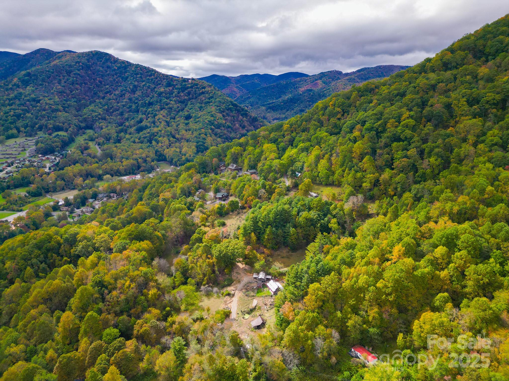 105 Home Place Road Maggie Valley, NC 28751 - Photo 10 of 24 a view of a lush green field with mountains in the background