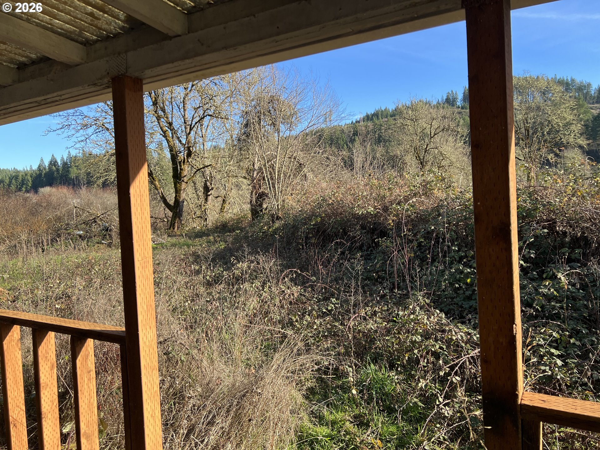 1161 Curtin Road Cottage Grove, OR 97424 - Photo 32 of 34 a view of a yard from a balcony