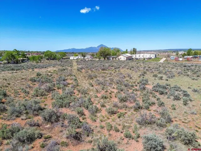 a view of an outdoor space and mountain view