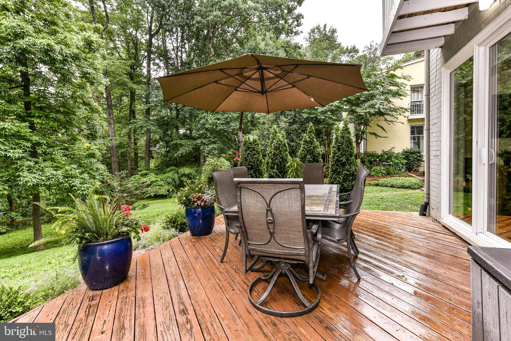 11485 Waterview Cluster Reston, VA 20190 - Photo 39 of 50 Private Back Deck Overlooking Only Nature.